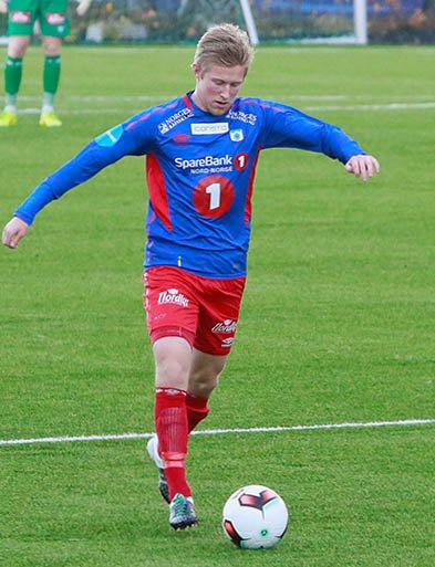 Tomas i aksjon mot Kjelsås Foto: Frank Kræmer