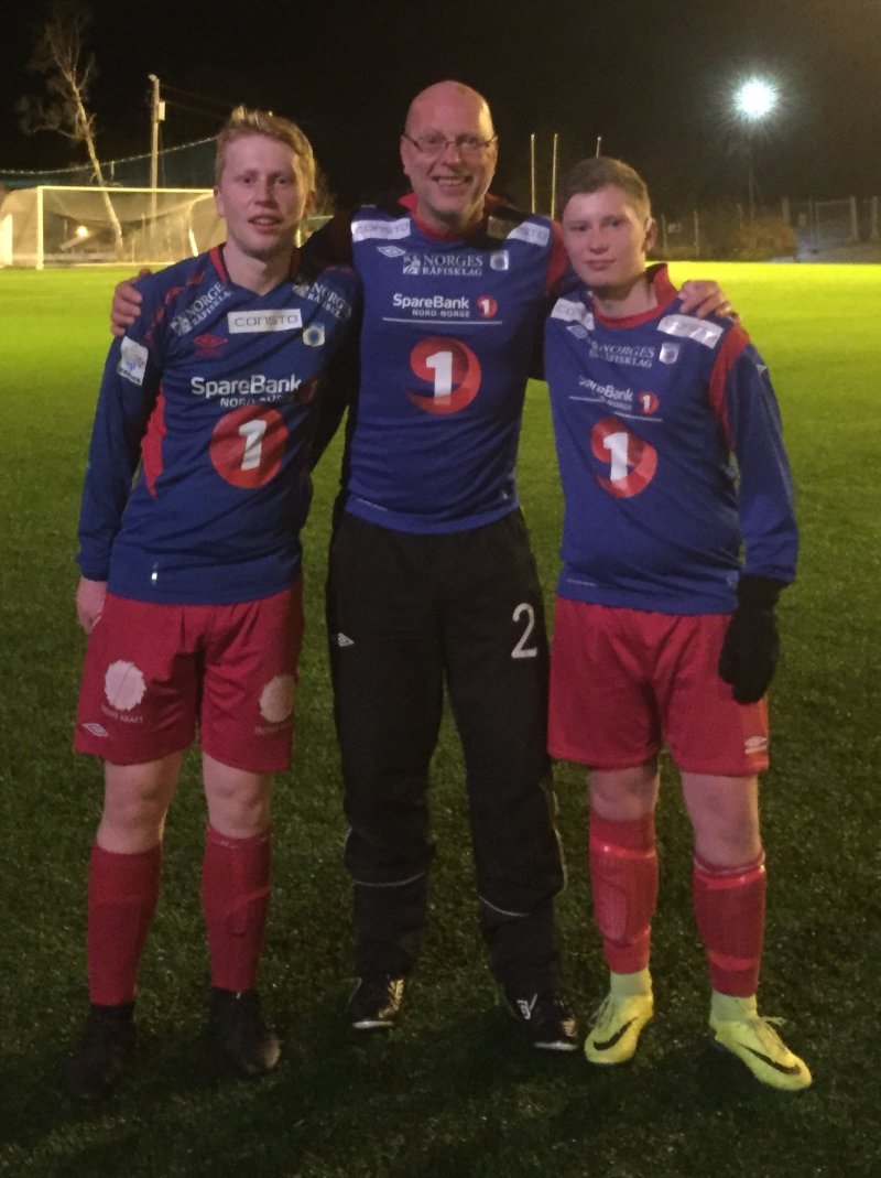 Min siste kamp for TUIL, sammen med guttene mine Mads og Jakob.