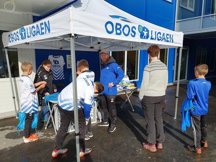 «Løva» på plass ved Post 10 - OBOS teltet!